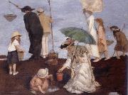 Rupert Bunny Shrimp fishers at Saint-Georges china oil painting artist